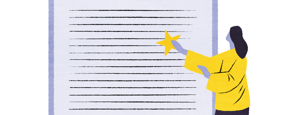 Kuvassa kuva työtodistuksesta ja ihmisestä.