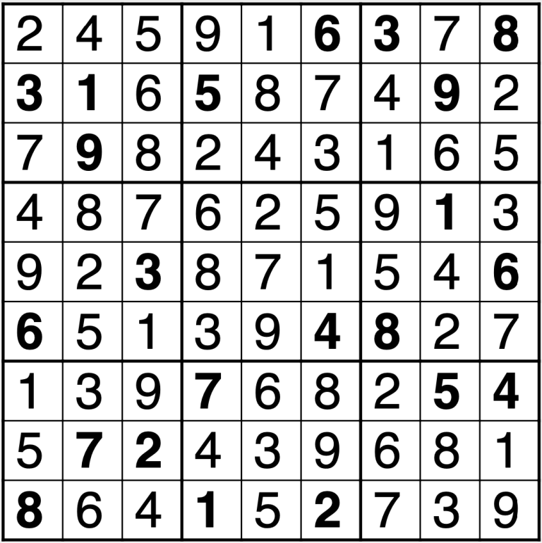 Sudokun 2/2025 ratkaisu.