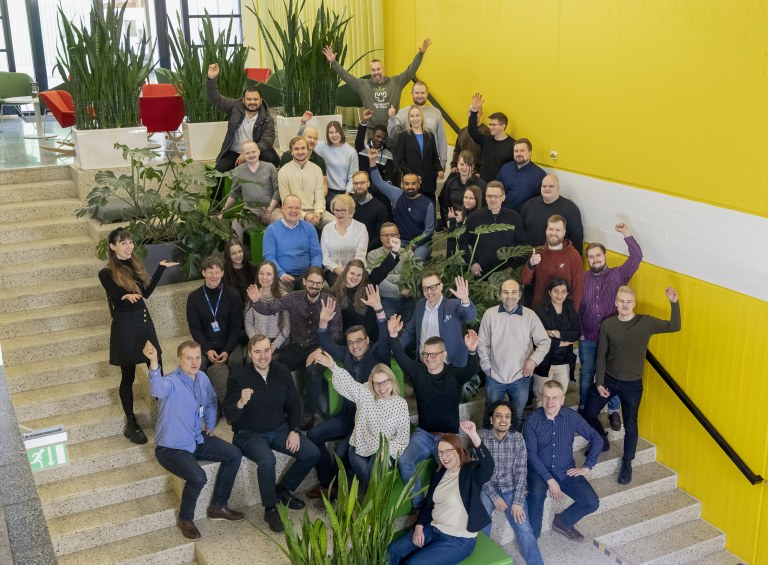 Oulun yliopiston tuotantotalouden tutkimusyksikköä kuvattuna yliopistolla.