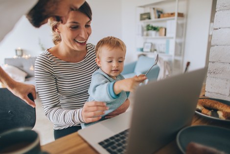 äiti, isä, vauva, perhe, lapsi, mies, nainen