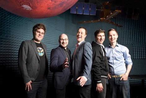 DI Tuomas Tikka, TkT Jaan Praks, TkT Antti Kestilä, yo Rafal Modrzewski ja tekn. yo Pekka Laurila.