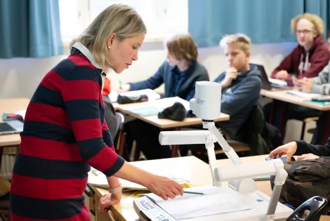 Matematiikan opetusta luokassa